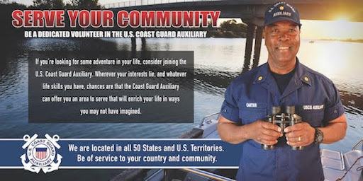 USCG Aux Serve Your Community Poster Banner