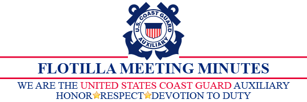 Flotilla Meeting Minutes