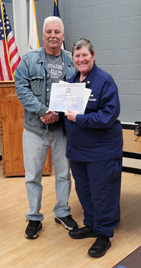 Members receiving awards at Meetings