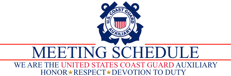 Flotilla meeting schedule