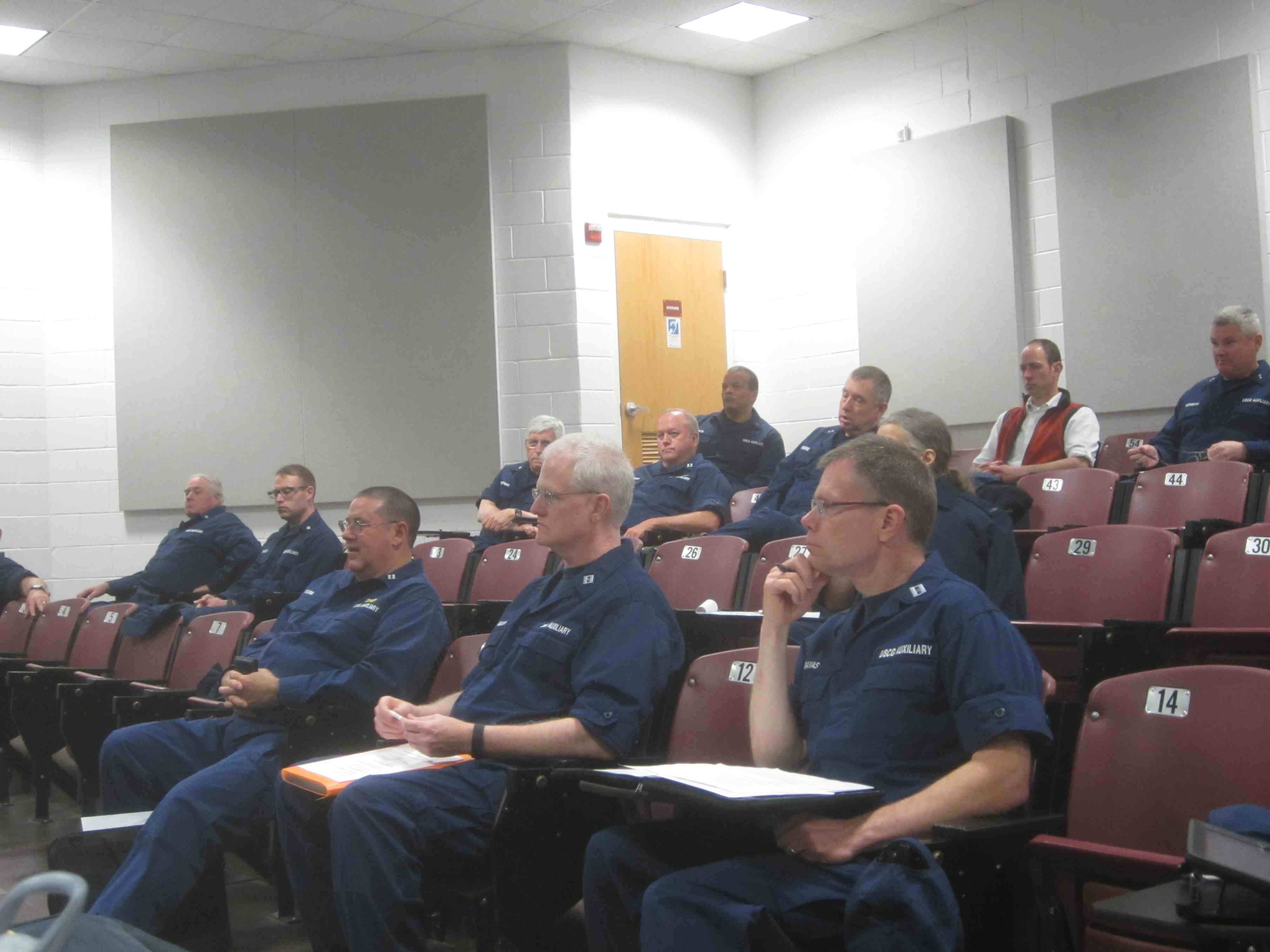 Division members participating in Communications training