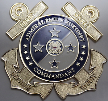 Admiral Paul Zukuft Challenge Coin Front Face