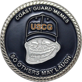 USCG MEMEs Challenge Coin Front Face