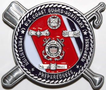 Division 05 Marine Safety Challenge Coin Back Face