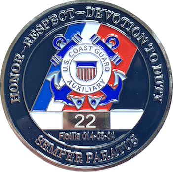 Flotilla 014-05-04 Challenge Coin Back Face