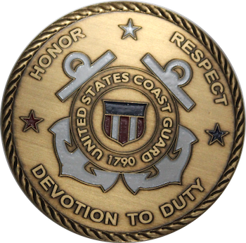 USCG Sector NY Challenge Coin Back Face