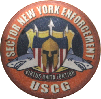 USCG Sector NY Enforcement Challenge Coin Front Face