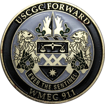 USCGC Forward Challenge Coin Front Face