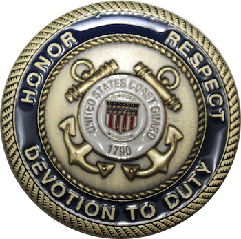 USCGC Spencer Challenge Coin Back Face