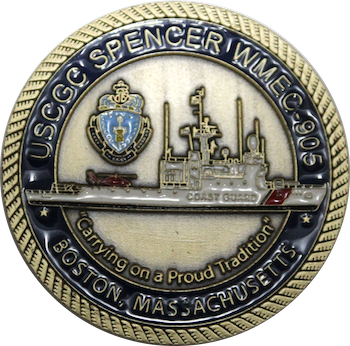 USCGC Spencer Challenge Coin Front Face