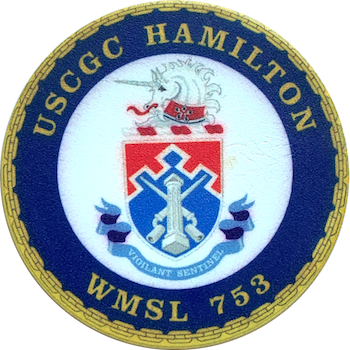 USCGC Hamilton WMSL 753 Challenge Coin Front Face