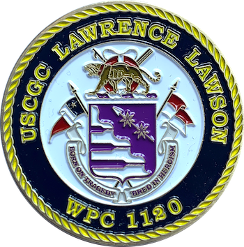 USCGC Lawrence Lawson Challenge Coin Front Face