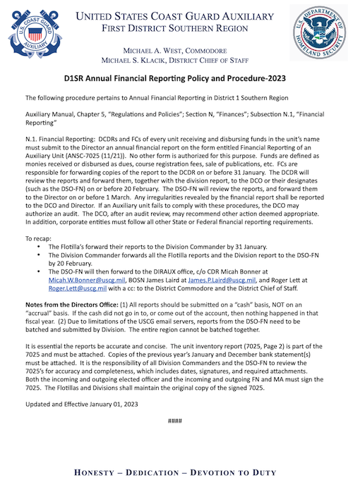 Image of 2023 Financial Report Policy
