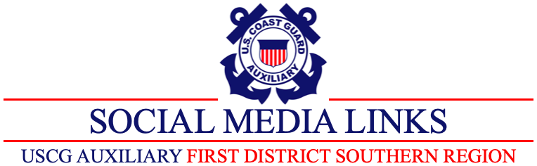 USCG Aux Social Media Links Banner