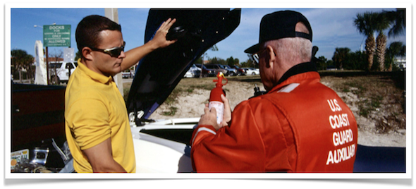 Image of Aux Vessel Examiner with boater