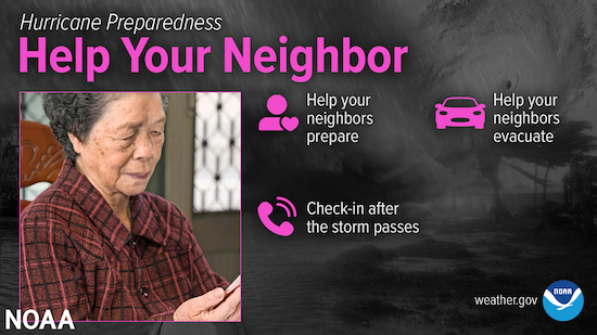 NOAA Help Your Neighbor poster