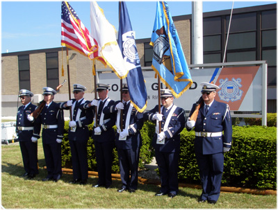 Fifth Northern Region Color Guard at Station Indian River, Delaware.