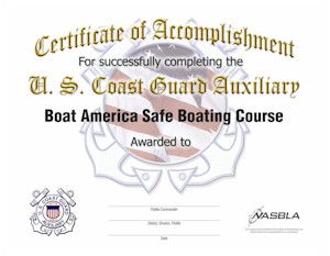 Boating America Certificate Sample