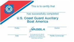 Boating America Wallet Card Sample