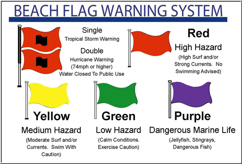 Beach Flag Warning System Image