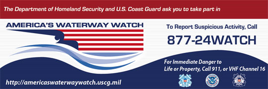 America's Water Watch program reporting suspicious activity