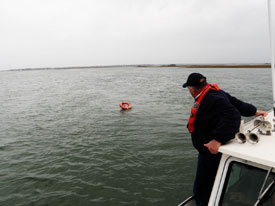 Rescuing person overboard