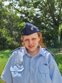 Hanna DeLuca in uniform