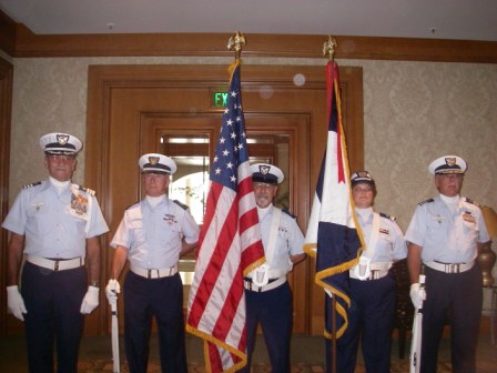 Auxiliarists Honor Guard at the District 7 Conference in Tampa