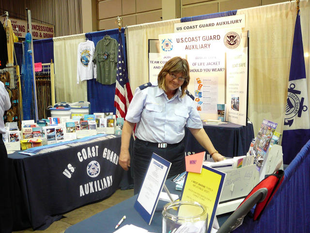 USCG Auxiliary Boot at a Boat Show in Tampa