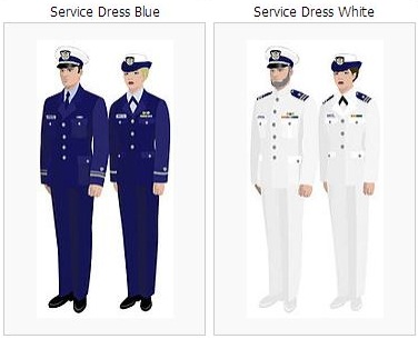 coast guard dress blues