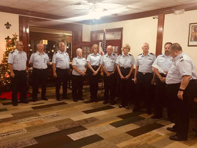 incoming staff officer being sworn into office