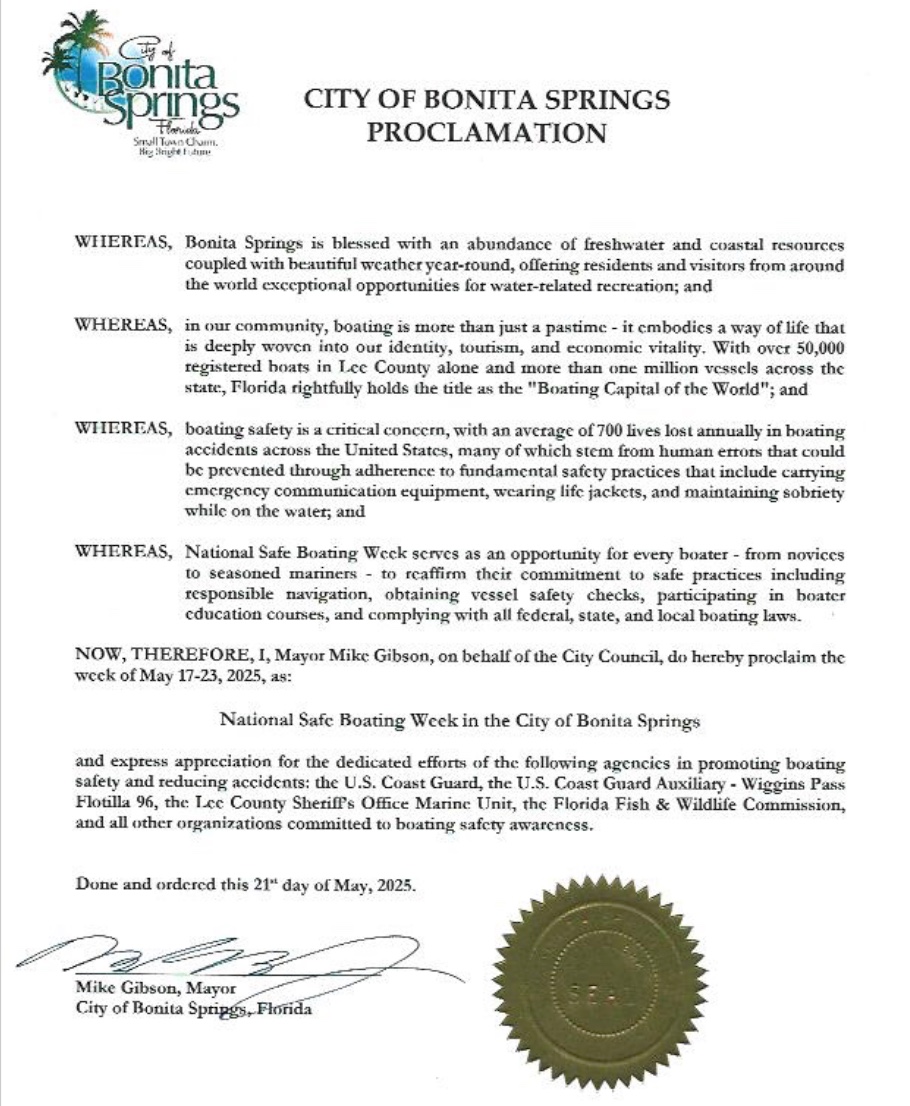 Bonita Springs Proclamation 