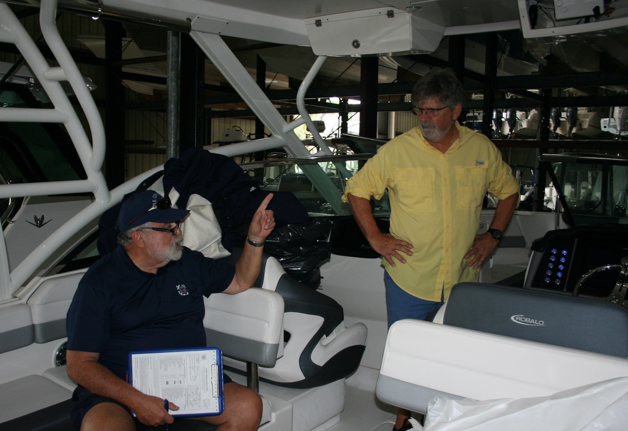 Vessel examiner on board