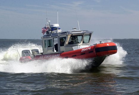 Coast Guard Station Brunswickrescue boat running 