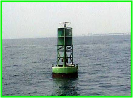 Green, odd number, lateral buoy