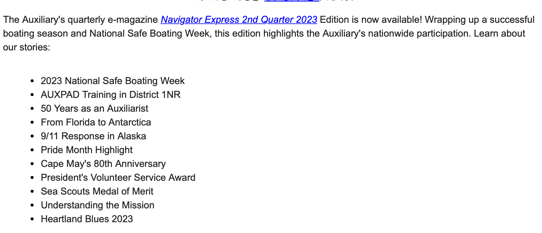 New in this NAVEX edition... 