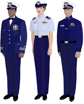 Coast Guard Uniform examples