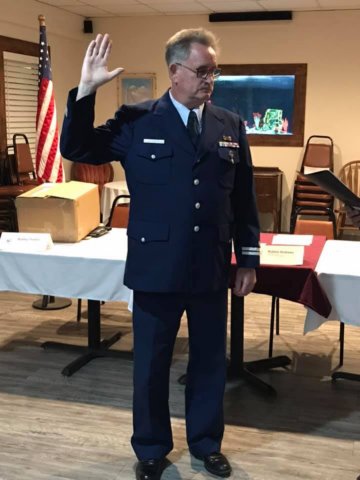 Swearing in of Bradley Thaxton as Vice Commander