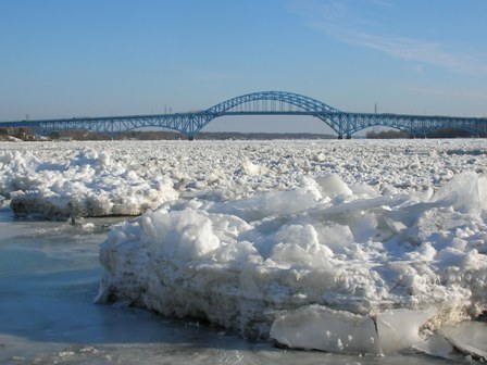 Ice Buildup on the Niagara River