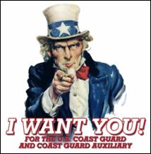 Uncle Sam Wants You to Join the Coast Guard Auxiliary