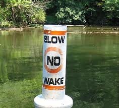 Slow No Wake buoy