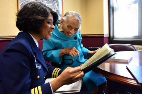 Dr. Olivia Hooker and Commander Zeita Merchant