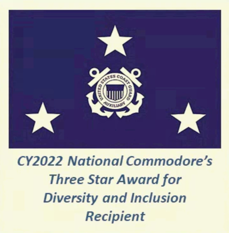 CY 2022 National Commodore's Three Star Award for Diversity and Inclusion Recipient