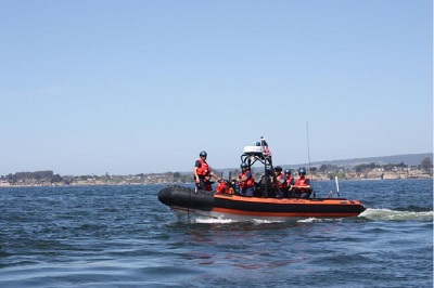Aspen small boat with USCG crews