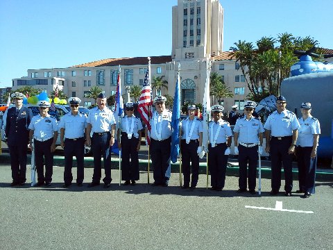Veterans day color guard