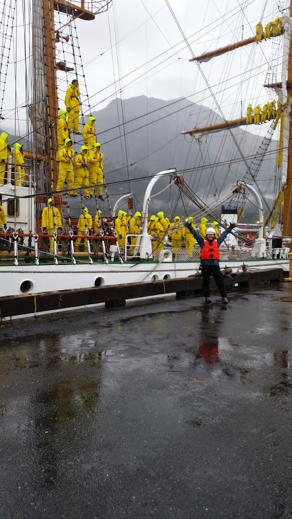  Mooring detail for the Mexican Tall Ship ARM Cuauhtémoc