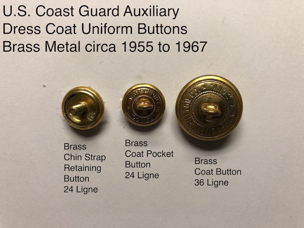 USCGA Brass Button Collection Back