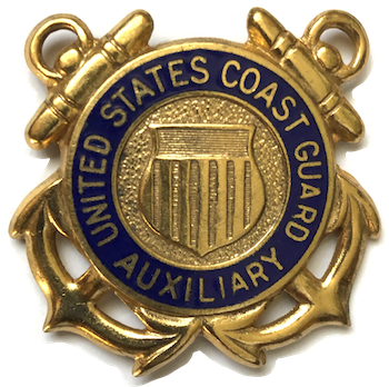 Cap Devise - USCGA Brass 1942_1965 Front