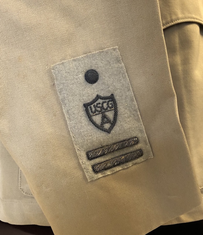 USCG Aux Uniform Dress Khaki 1950 Right side patch