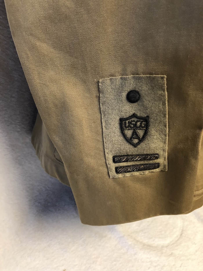 USCG Aux Uniform Dress Khaki 1950 Right side patch